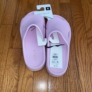 Calia Womens Molded Slide Pink Size 8 Sandal